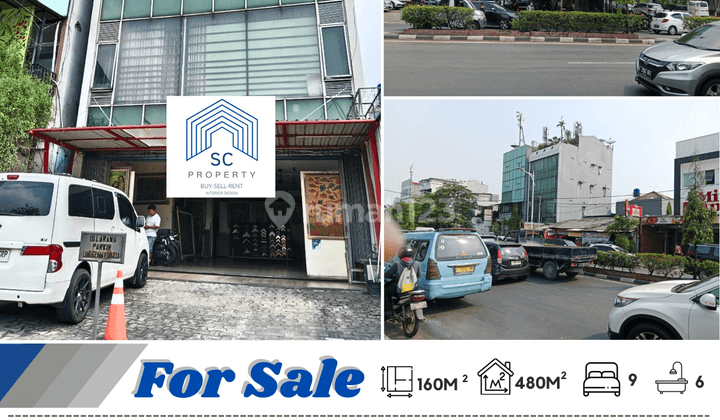 Asli Murah Dijual Ruko 4,5lt Lokasi Sangat Strategis di Pinggir Jln.raya Pesanggrahan Raya Meruya Jakarta Barat 1