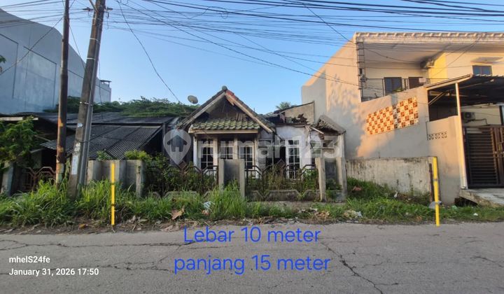Rumah Bahan Hitung Tanah SHM di Jalan Utama Harapan Indah 1, Bekasi