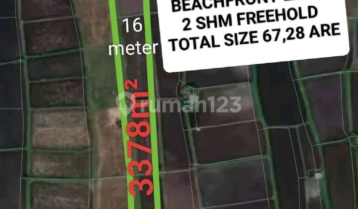 85 Million/are! 67.28 Are Freehold Certificate Beachside Near Kubutambahan Buleleng Bali