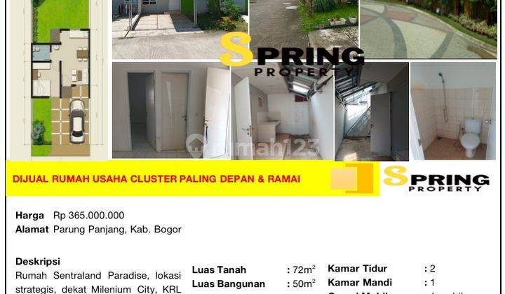 Rumah Murah Sentraland Paradise Stasiun Parung Panjang Bogor Bu 2