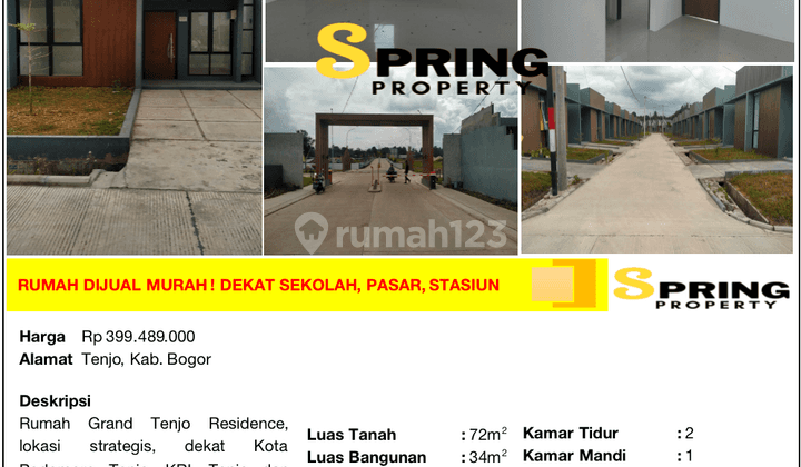 Rumah Murah di Grand Tenjo Residence Dekat Stasiun Tenjo Bogor 2