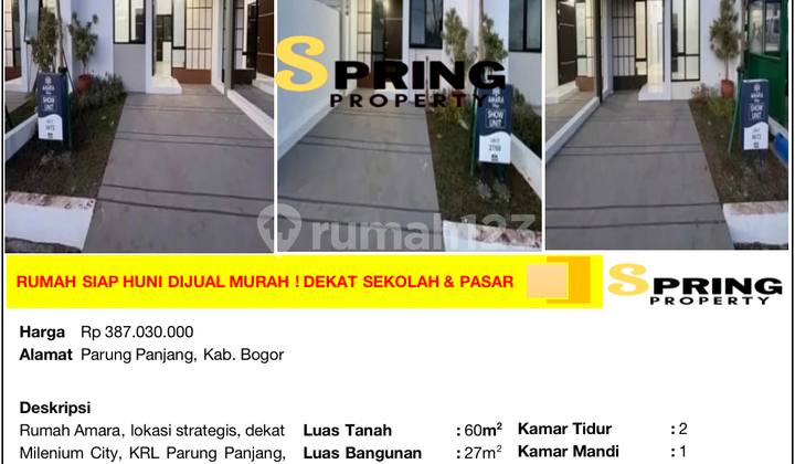 Rumah Murah di Amara Siap Huni Dekat Stasiun Parung Panjang Bogor 2