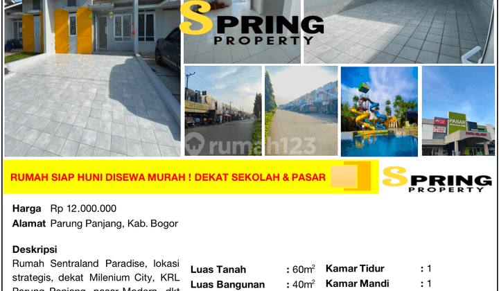 Rumah Murah di Sentraland Siap Huni Dekat Stasiun Parung Panjang 2