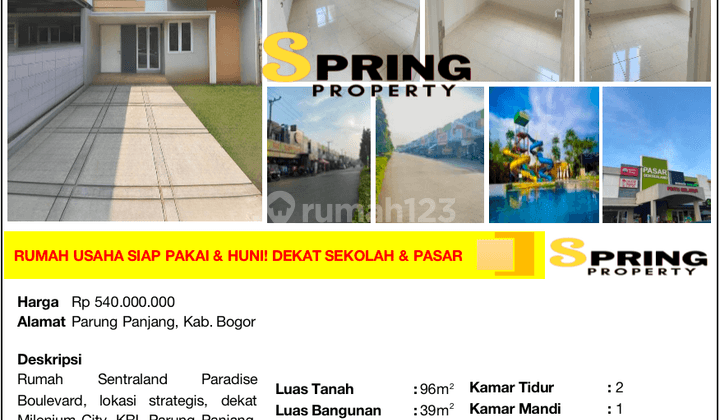 Rumah Murah Sentraland Paradise Boulevard Parung Panjang Bogor 2