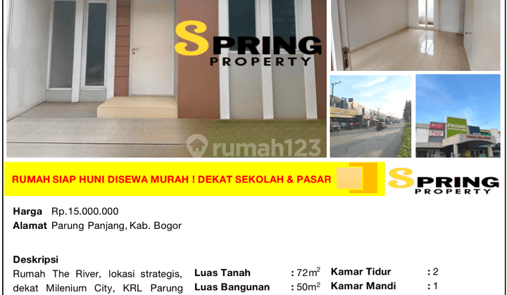 Rumah Murah di The River Siap Huni Dekat Stasiun Parung Panjang 2