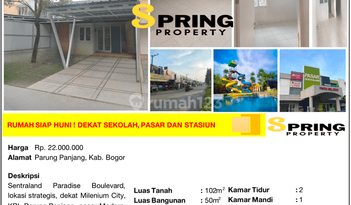 Rumah Murah Sentraland Paradise Boulevard Parung Panjang Bogor 2