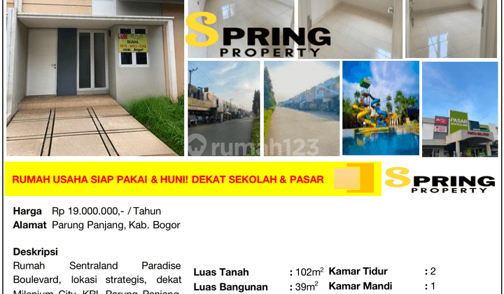 Rumah Murah Sentraland Paradise Boulevard Parung Panjang Bogor 2