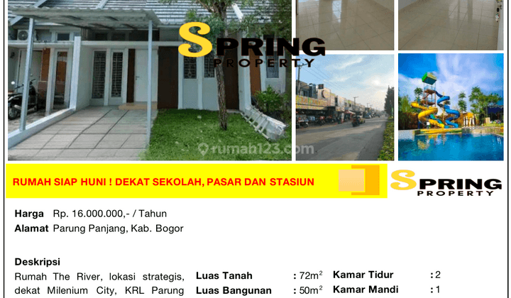 Rumah Murah di The River Siap Huni Dekat Stasiun Parung Panjang 2