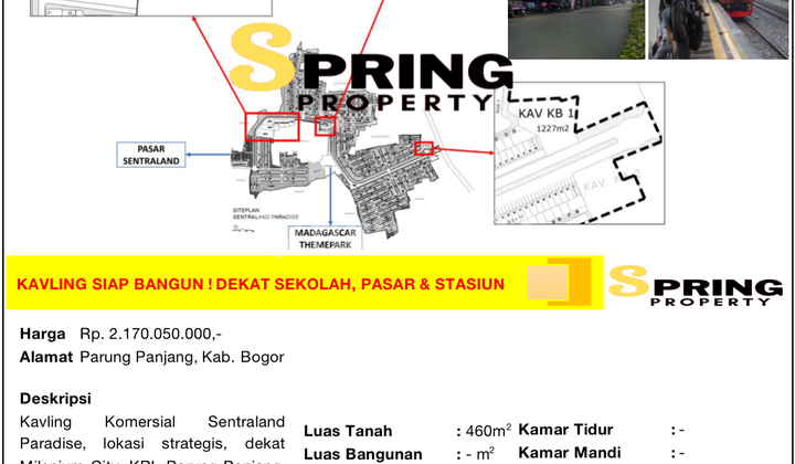 Commercial Land Plot Sentraland Paradise Parung Panjang Bogor Commercial Land Plot Sentraland Paradise Parung Panjang Bogor
