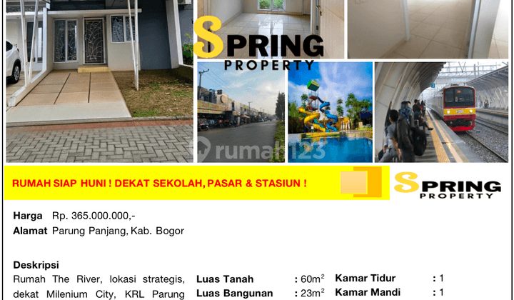 Rumah Murah The River Dekat Stasiun Parung Panjang Bogor Legok Bu 2