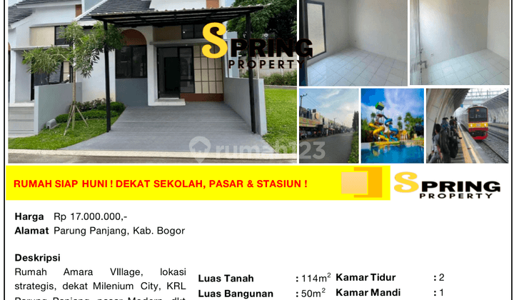 Rumah Murah di Amara Village Dekat Stasiun Parung Panjang Bogor 2