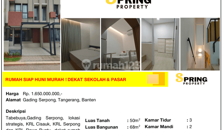 Rumah Tabebuya Invensihaus Bsd City Gading Serpong Tangerang 2