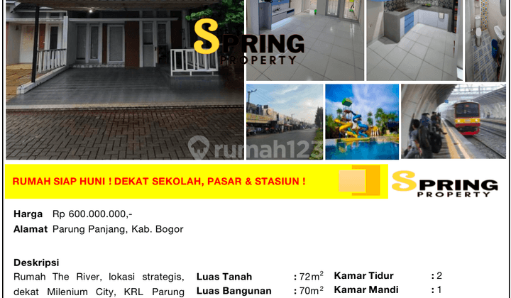 Rumah Murah The River Dekat Stasiun Parung Panjang Bogor Bsd City 2