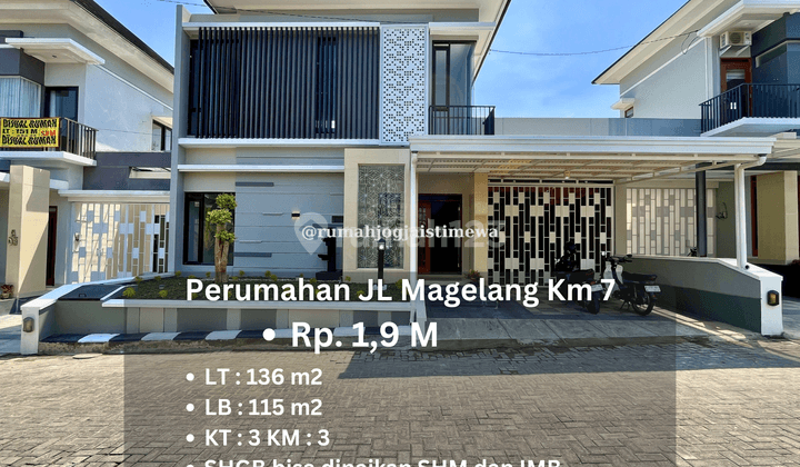 Rumah Dalam Perumahan di Jl Magelang Km 7 Dekat Jcm