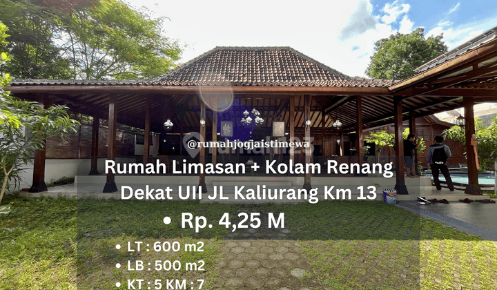 Rumah Limasan Dengan Kolam Renang Dekat Uii Jl Kaliurang Km 13 1