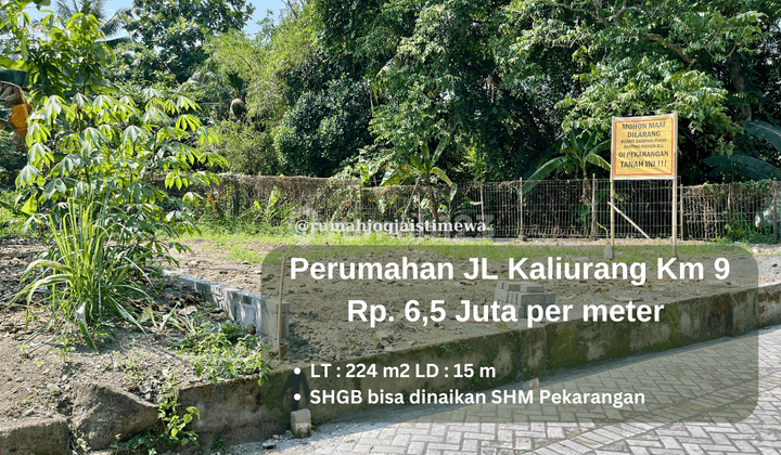 Tanah Dalam Perumahan Elit di Jalan Kaliurang Km 8,5 Utara Ugm 1