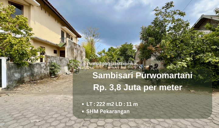 Tanah Kavling di Sambisari Purwomartani Lingkungan Cluster 1