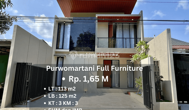 Rumah Baru Full Furniture di Purwomartani Dekat Budi Mulia Tajem 1