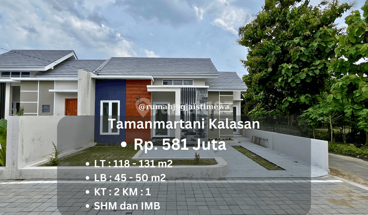 Rumah Baru Dalam Cluster Desain Modern di Tamanmartani Kalasan 1