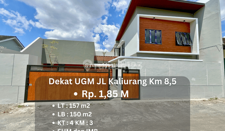 Rumah Baru di Jl Kaliurang Km 8,5 Dekat Ugm Dan Pasar Kolombo 1