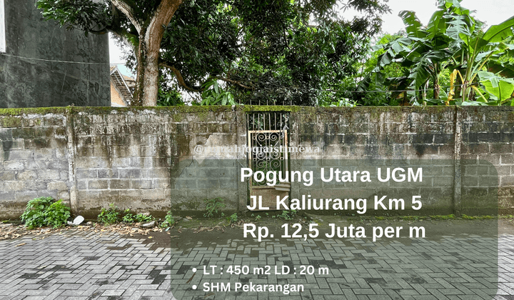 Tanah Dekat Ugm Pogung Pandega Padma Jalan Kaliurang Km 5 1