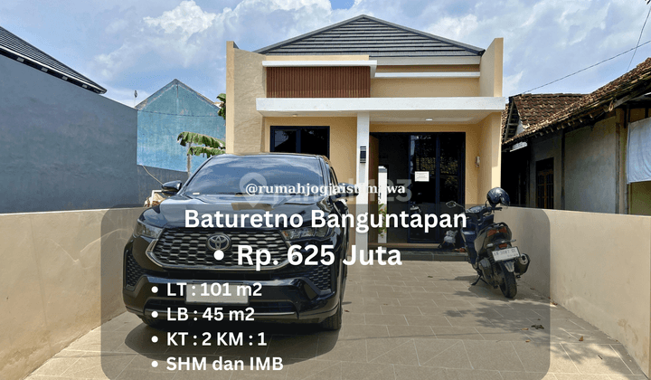 Rumah Baru di Baturetno Banguntapan Dekat Pusat Kota Jogja 1