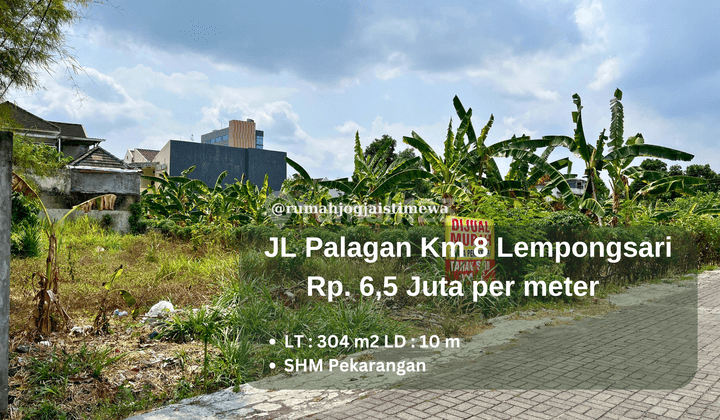 Tanah Strategis di Jl Palagan Km 8 Lempongsari Dekat Hotel Hyatt 1