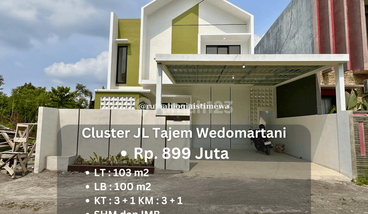 Rumah Baru Dalam Cluster di Wedomartani Dekat Budi Mulia Jl Tajem 1