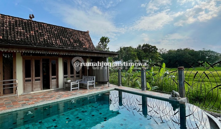 Villa Full Furniture Dengan Kolam Renang View Sawah di Tamantirto