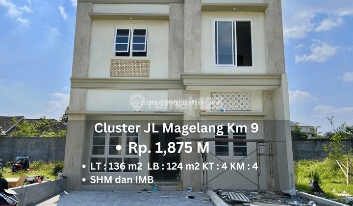 Rumah Dalam Cluster di Jl Magelang Dekat Sleman City Hall