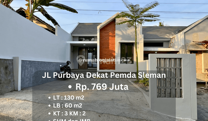 Rumah Baru Dekat Kompleks Pemda Sleman Jl Purbaya 1