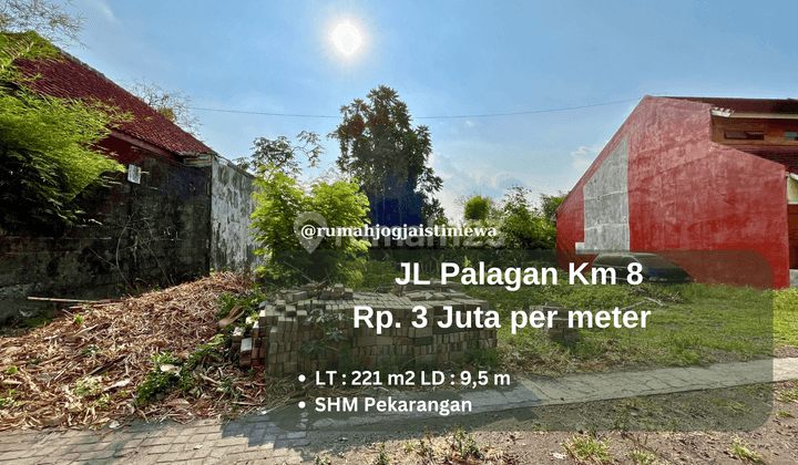 Tanah Murah di Jl Palagan Km 8 Sleman Utara Hotel Hyatt 1