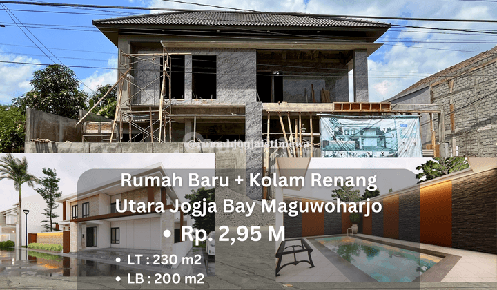 Rumah Mewah Baru Dengan Kolam Renang Utara Jogja Bay Maguwoharjo 1