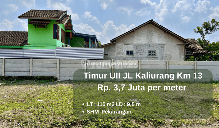 Tanah Dalam Cluster di Timur Uii Jl Kaliurang Km 13 1