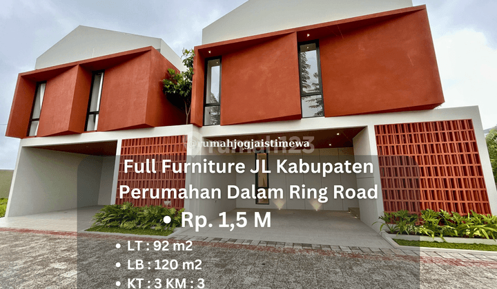 Rumah Baru Full Furniture Dlm Cluster Jl Kabupaten Dlm Ring Road  1