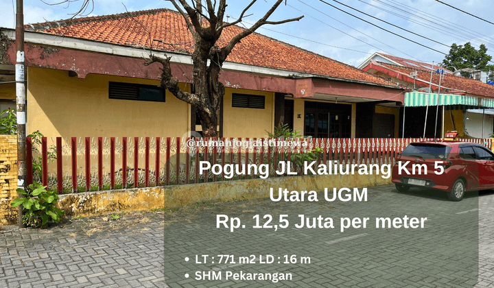 Tanah Dekat UGM Pogung Jalan Kaliurang Km 5 Dalam Ring Road 1