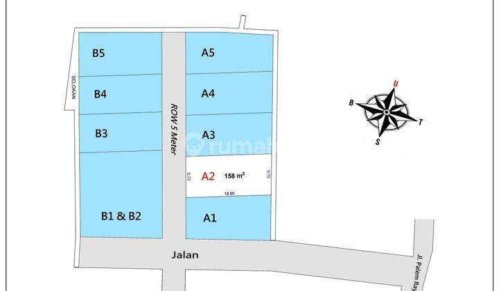 Strategis, Kavling 8 Menit Jl. Raya Dramaga, SHM 2