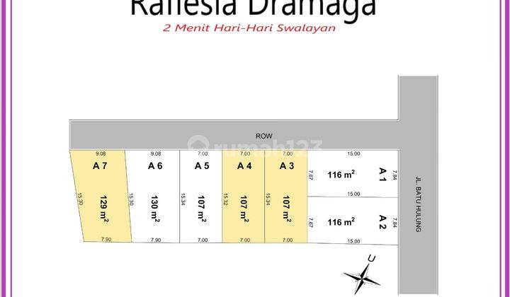 Dijual Kavling Strategis, 600 Meter Jl. Raya Dramaga Bogor  2