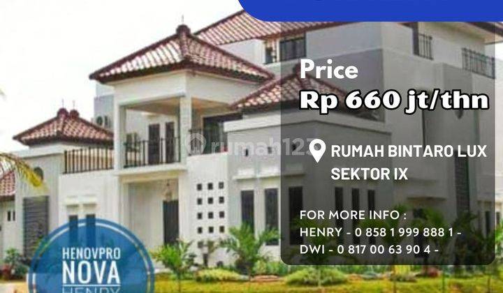 Rumah Sultan Bintaro Lux Dan Cantik Sektor Ix  1