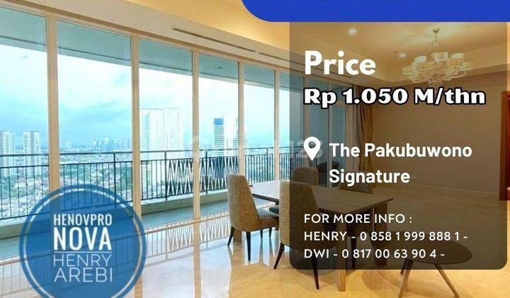 Pakubuwono Signature Study Luxury Unit High Floor Best City View 1