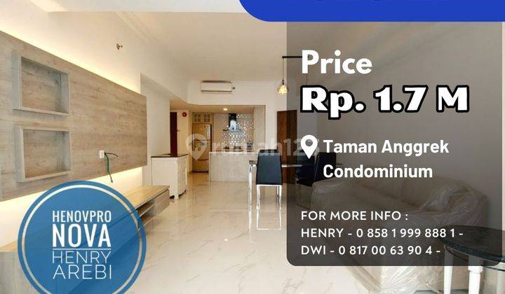 Turun Harga Taman Anggrek Condo Brand New 2+1BR Best City View  1