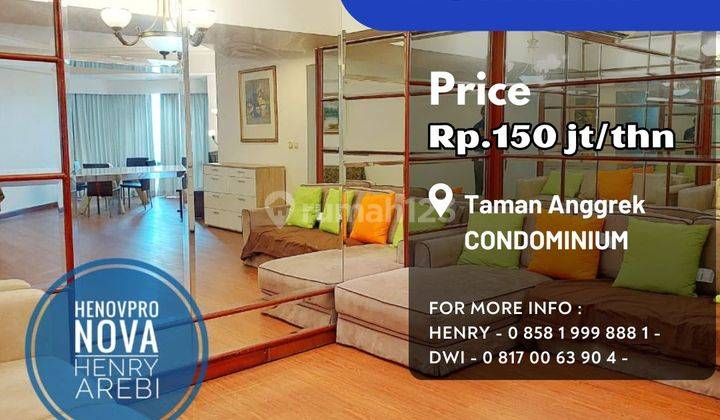 Taman Anggrek Unit 2+1BR Full Furnish Best City View 1