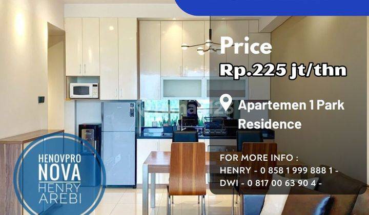 1 Park Residence Unit 2+1BR Furnish Special Price Jarang Ada 1