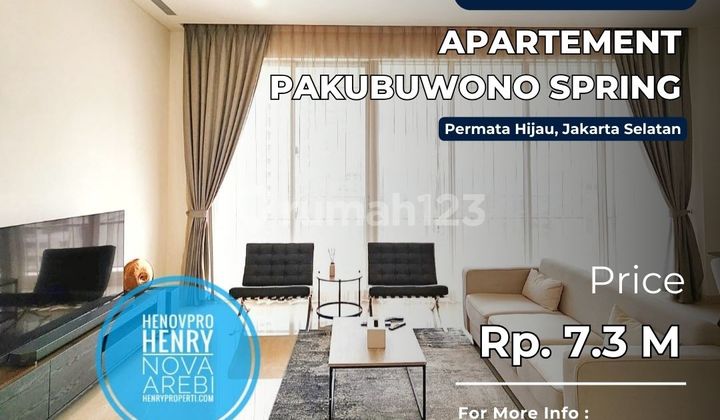 TURUN HARGA PAKUBUWONO SPRING 2+1BR BEST VIEW JARANG ADA