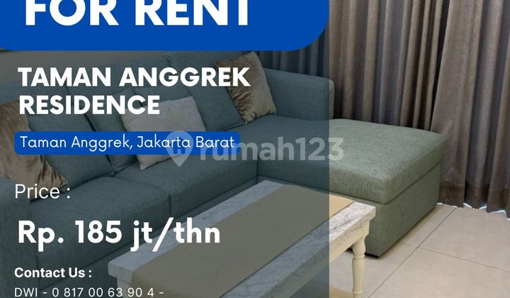 BRAND NEW Taman Anggrek Residence Unit 2BR+1 Full Furnish 1