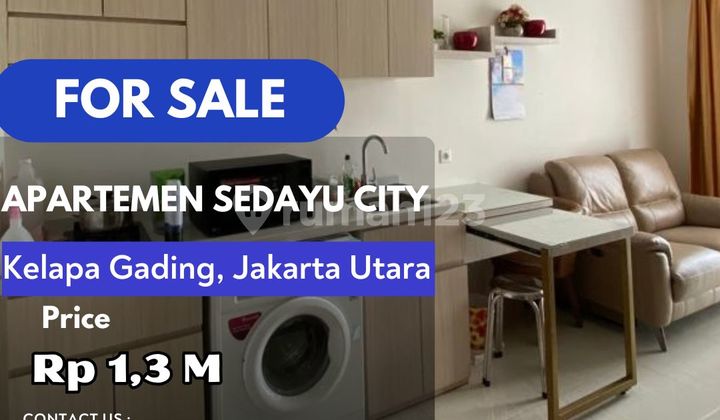 For Sale Sedayu City Apartment Corner Unit 1BR Best City View Furnished