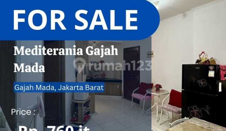 DIJUAL CEPAT Mediterania Gajah Mada Sudah Renov & Full Furnish Pool View