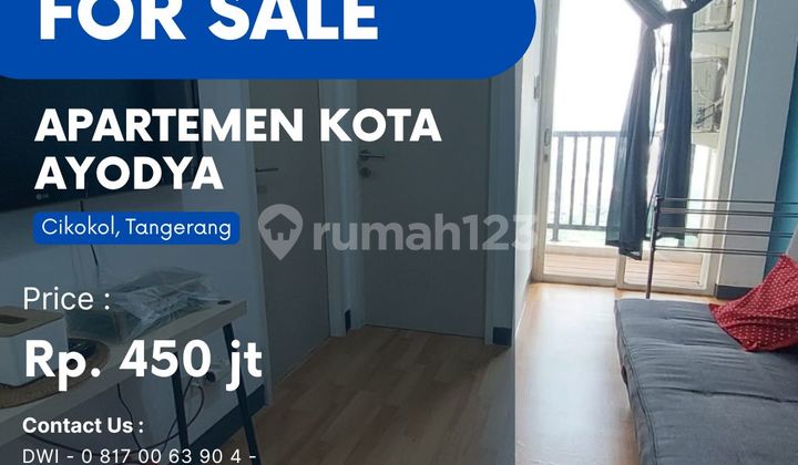 Dijual Apartement. AYODHYA 2BR FURNISH City View Best Unit 1