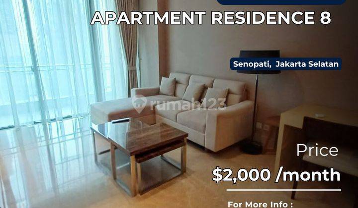 Residence 8 Unit 2+1BR Full Furnish Best Location At Scbd Area 1