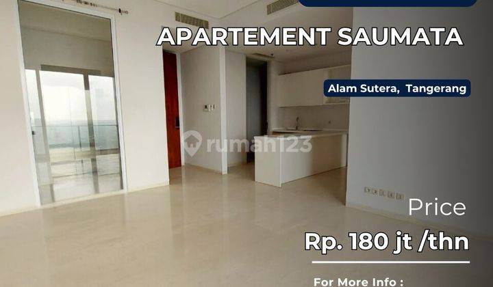 Disewa Apartemen Saumata Unit 2+1BR High Floor Best City View 1